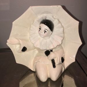 1980s Vintage Art Deco Pantomime Clown Ceramic !